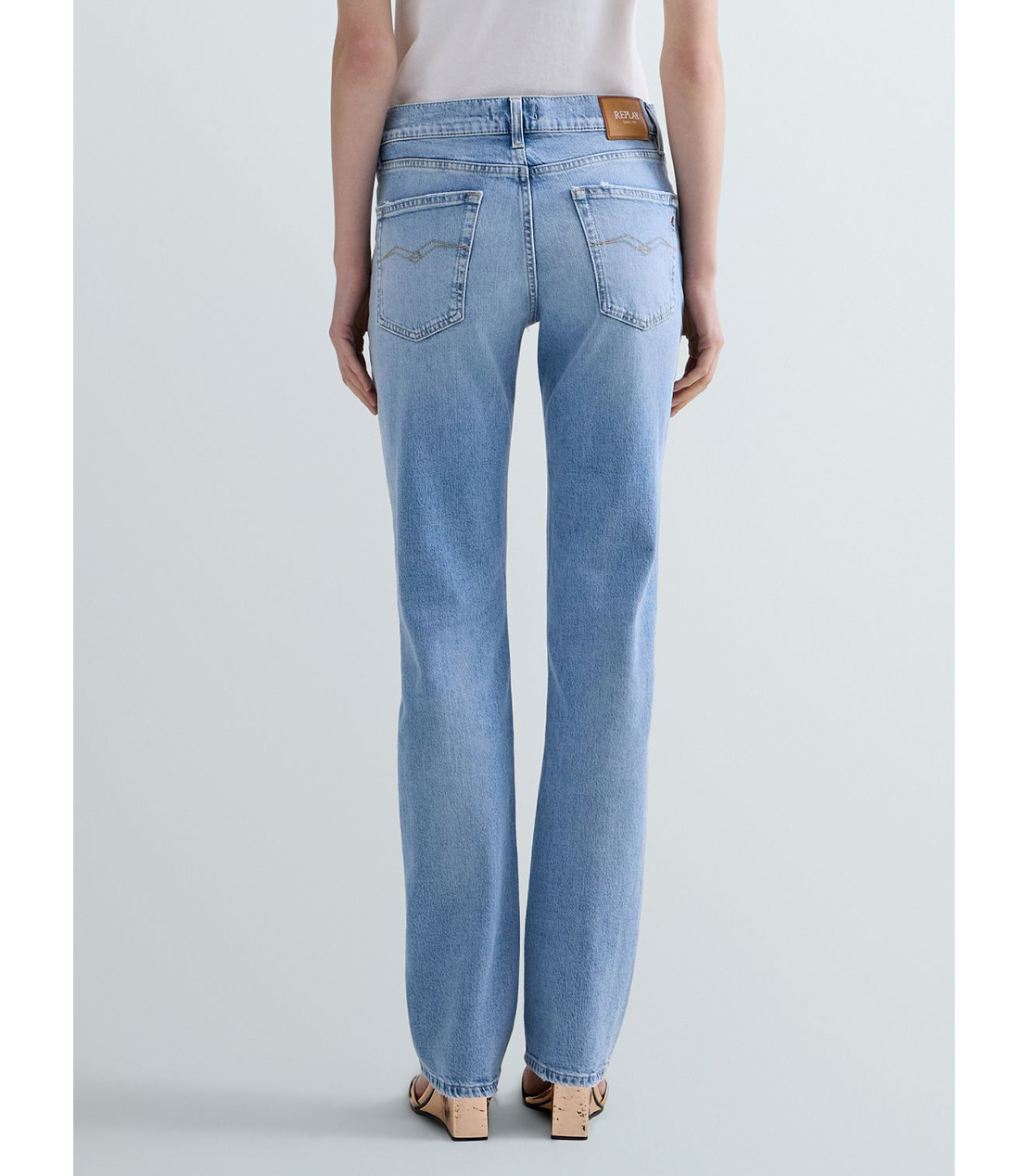 ストレートAKEME ライトブルーストレッチデニム 詳細画像 ライトブルー 3